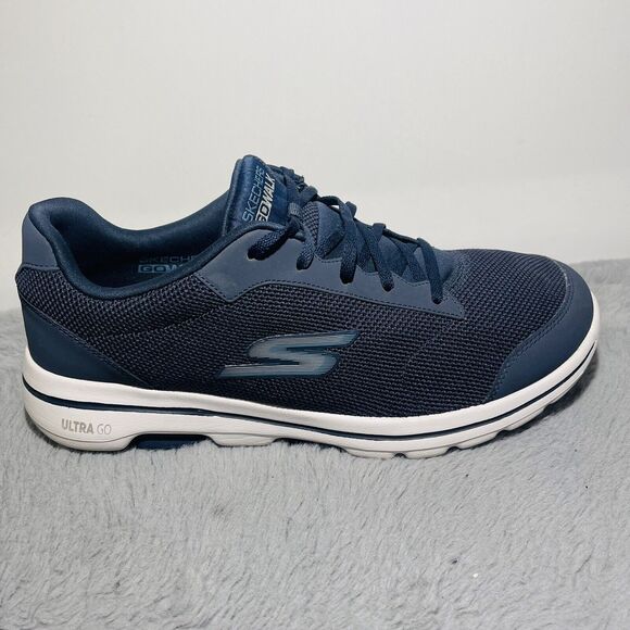 Skechers Men's Sz US 11.5 Performance 55519/NVBL Go Walk 5 Demitasse Sneakers - Picture 9 of 14